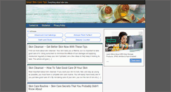 Desktop Screenshot of greatskincaretips.com