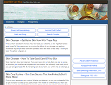 Tablet Screenshot of greatskincaretips.com
